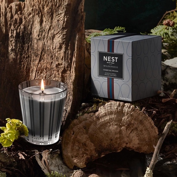 NEST Wilderness Charcoal Woods Scented Candle - 8.1oz - Picture 2 of 3